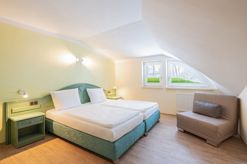 Zimmer im TUI SUNEO Kinderresort Usedom, © Seetel Hotel GmbH & Co. Betriebs-KG