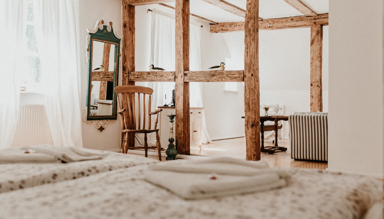 Gemütliche im Landhausstil eingerichtete Ferienwohnungen im Gutshaus Krimvitz, © Gutshaus Krimvitz