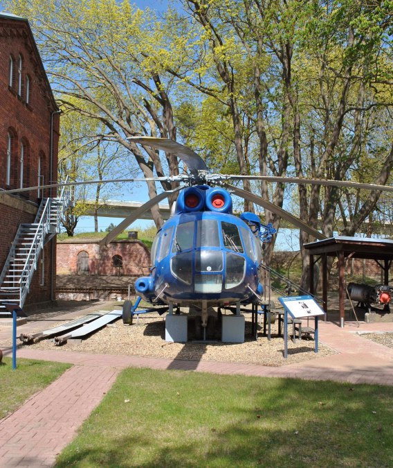 Ein Original Marinehubschrauber im Marinemuseum D&auml;nholm, Au&szlig;enstelle des STRALSUND MUSEUM, &copy; STRALSUND MUSEUM