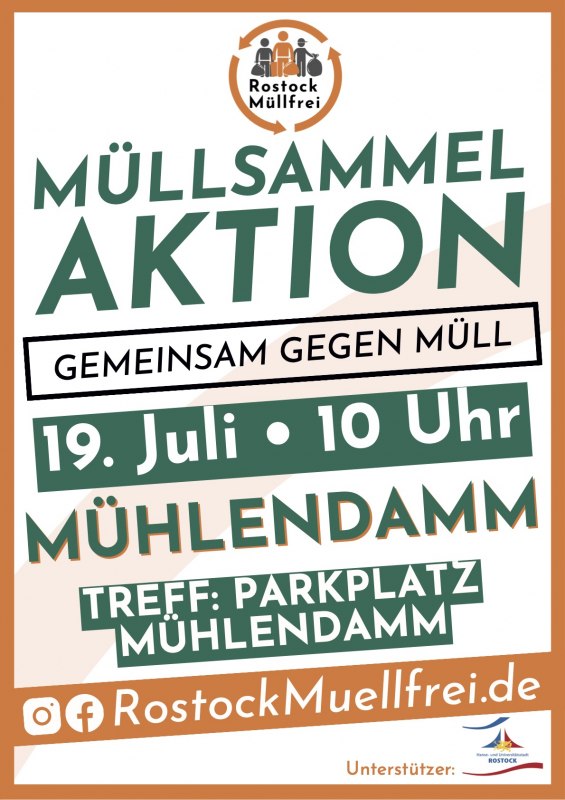 Plakat // &copy; Rostock M&uuml;llfrei e.V.