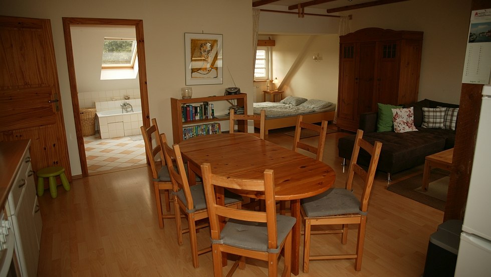 Die große Ferienwohnung auf dem Hannehof // © Hannelore Hofmann Die große Ferienwohnung auf dem Hannehof // © Hannelore Hofmann