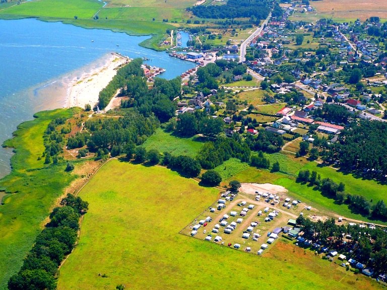 Campingplatz Waldcamp Freest Luftbildaufnahme // &copy; Campingplatz Waldcamp Freest