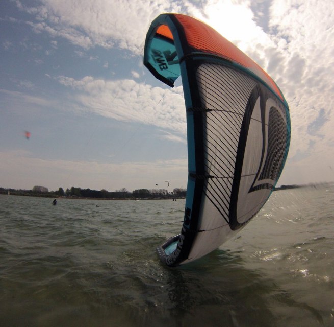 Kitesurfen am Flachwasserspot in Pepelow // &copy; Kitesurfschule Pepelow