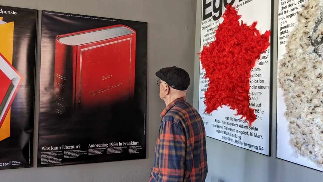 Herr Gunter Rambow in seinem Atelier, © Heiko Grunzig