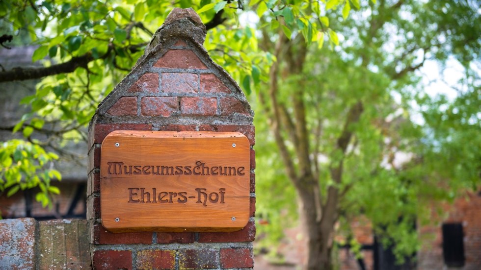 Indgangsskilt // © Museumsscheune Ehlershof Indgangsskilt // © Museumsscheune Ehlershof
