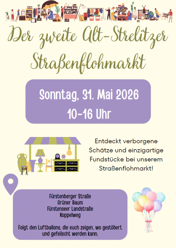 Stra&szlig;enflohmarkt Alt Strelitz, &copy; Heide Gutjahr