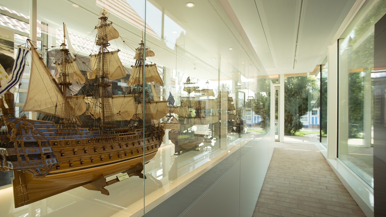 Het middelpunt van de binnenplaats van het museum - het Zingst Museum! // &copy; Peter Prast