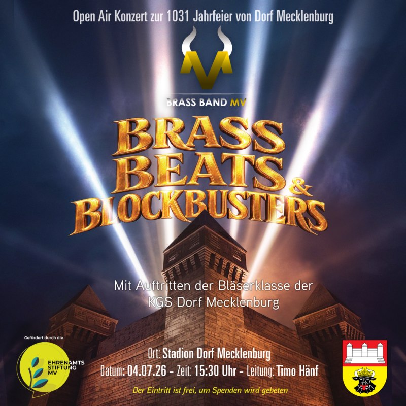 Konzertplakat // &copy; Brass Band MV