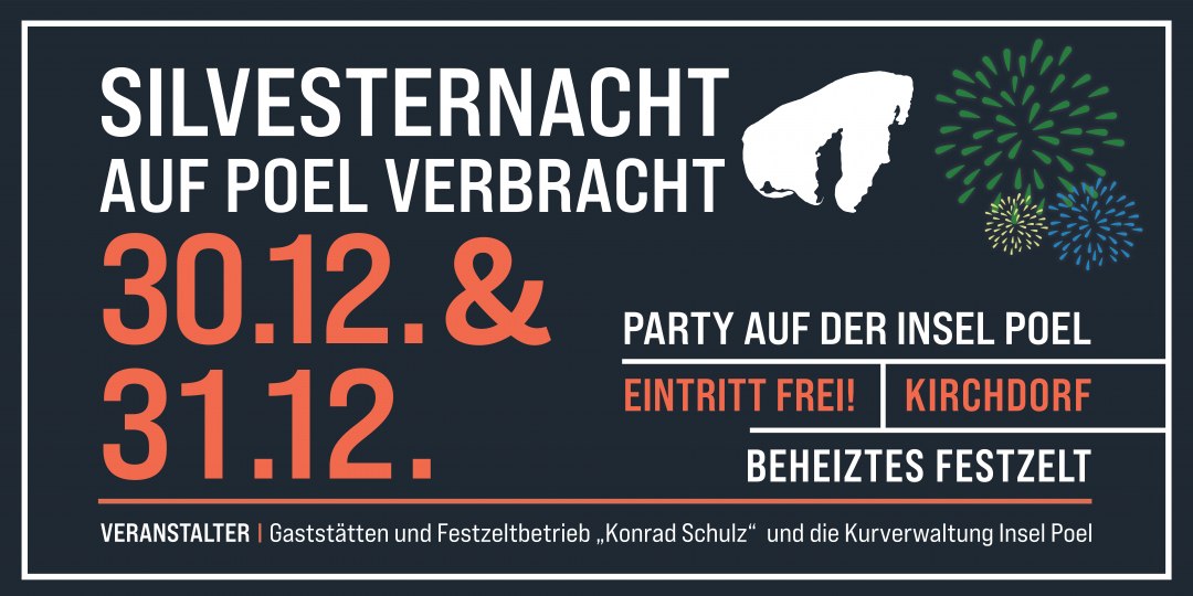 Banier oudejaarsavond, © Kurverwaltung Insel Poel Banier oudejaarsavond, © Kurverwaltung Insel Poel