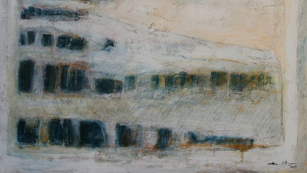 Acryl op canvas, formaat 100 x 120 // &copy; Marianne Kindt