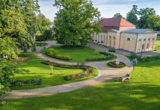 Schlossgarten mit Orangerie in Neustrelitz // © SSGK MV / Funkhaus Creative Schlossgarten mit Orangerie in Neustrelitz // © SSGK MV / Funkhaus Creative