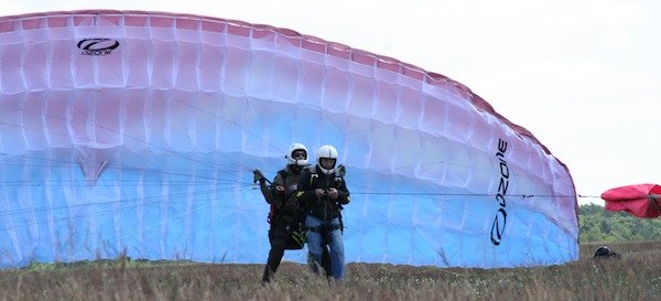 tandem-vorm-start, &copy; Norddeutsche Gleitschirmschule GmbH