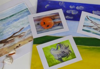 Aquarell-, Acryl- und &Ouml;lmalerei // &copy; Andrea Budde, Rugensee