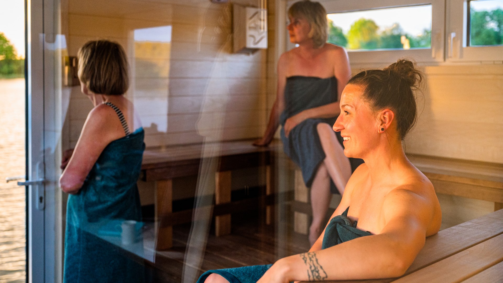 Durch die Panoramascheiben gibt&rsquo;s zum Schwitzen ordentlich Aussicht dazu. // &copy; MV-T/Tiemann