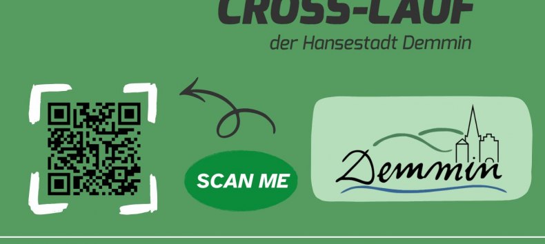 Flyer Cross-Lauf Hansestadt Demmin // &copy; Emy Hermann