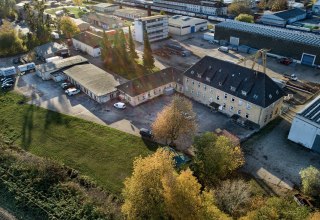 Blick aufs Gel&auml;nde vom Kreativquartier // &copy; Georg Hundt