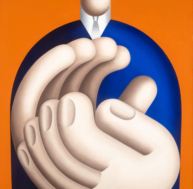 Öl auf Leinwand, 120 x 90 cm, Privatbesitz Hans Ticha, ©VG Bild-Kunst, Bonn 2025, © Kunsthalle Rostock Öl auf Leinwand, 120 x 90 cm, Privatbesitz Hans Ticha, ©VG Bild-Kunst, Bonn 2025, © Kunsthalle Rostock