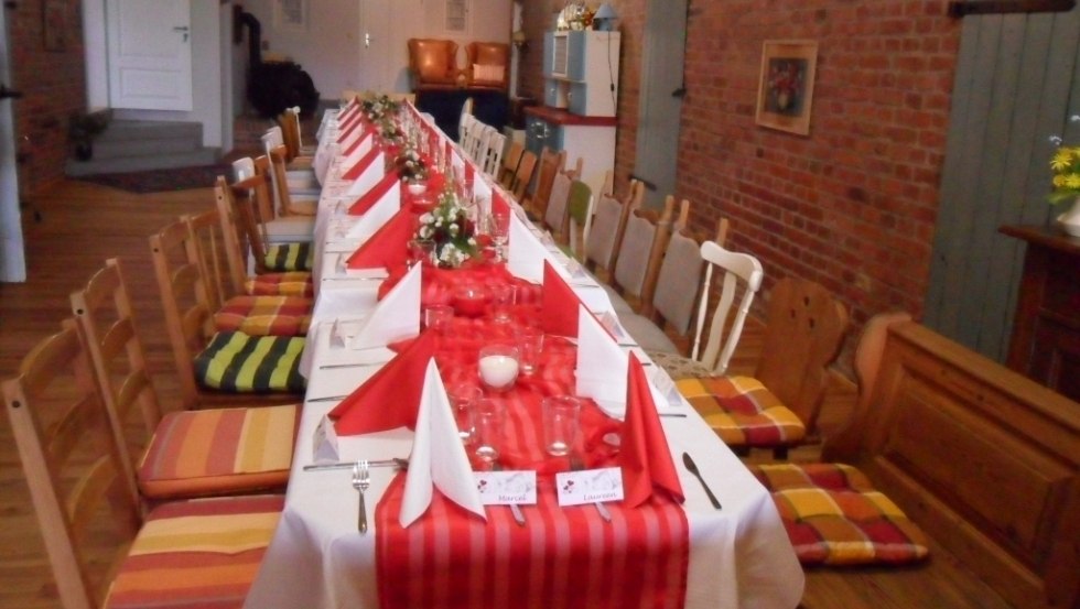 Verjaardagsfeest in de schuur, © Gästehof Apolony/Apolony Verjaardagsfeest in de schuur, © Gästehof Apolony/Apolony