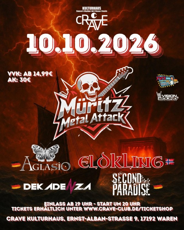 🔥 M&Uuml;RITZ METAALAANVAL 2026 🔥 // &copy; cRAVE Kulturhaus