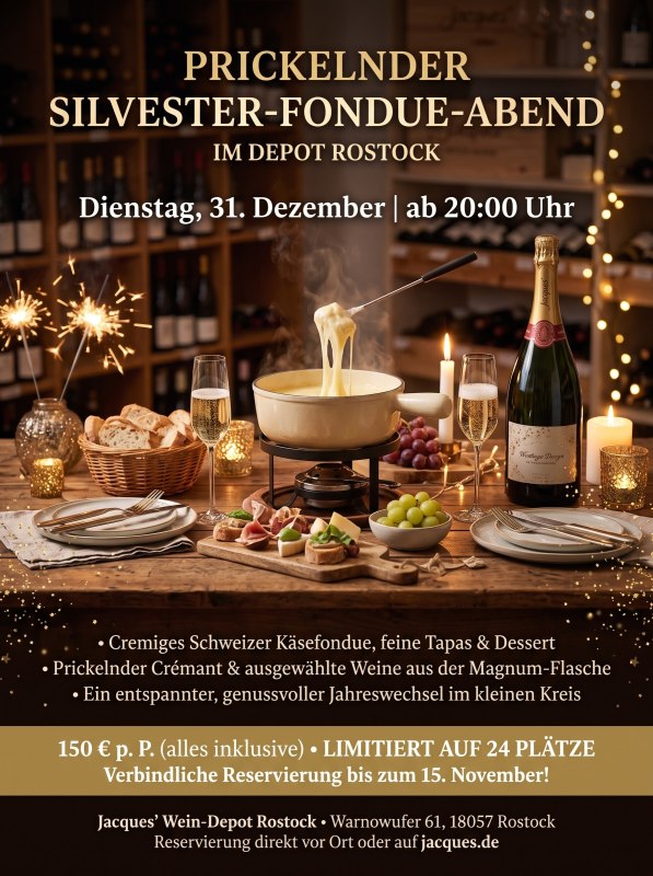 Silvester im Wein-Depot am Stadthafen // © Beyer Silvester im Wein-Depot am Stadthafen // © Beyer