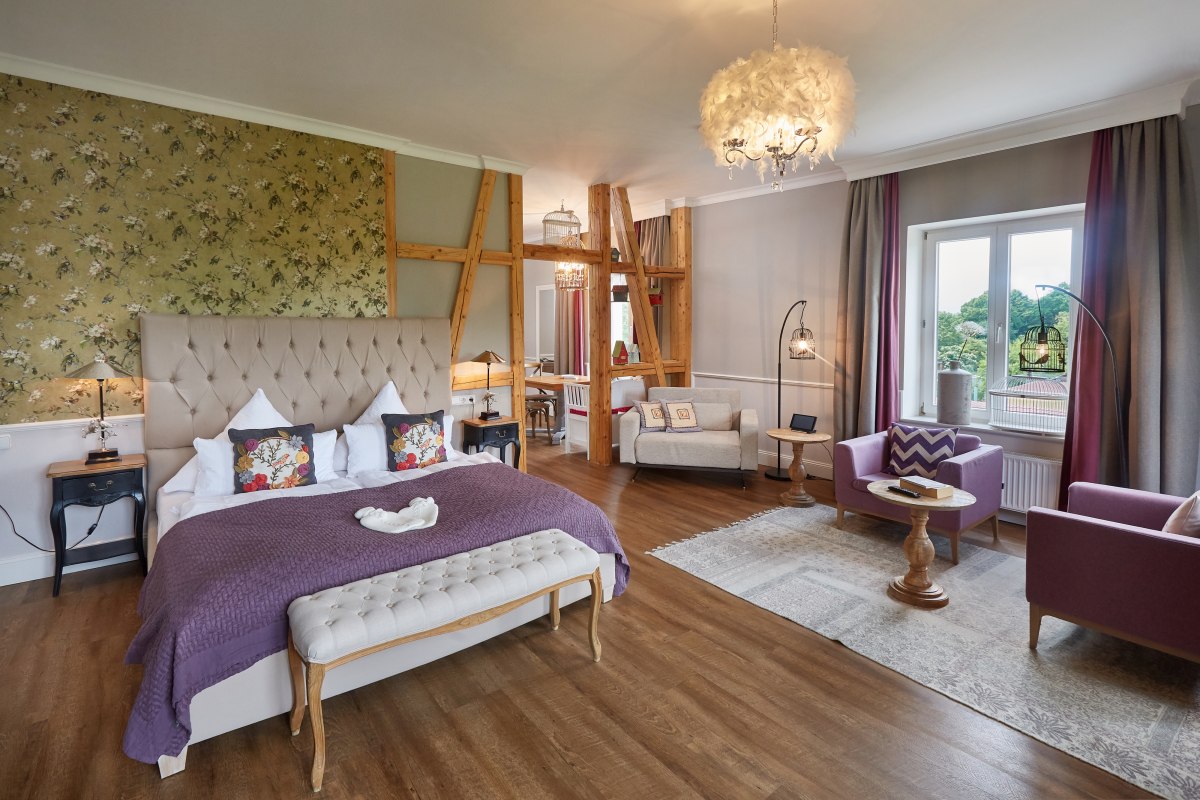 Zimmer "Nachtigall" auf Schloss Kaarz // &copy; Schloss Kaarz / Thomas Mandt