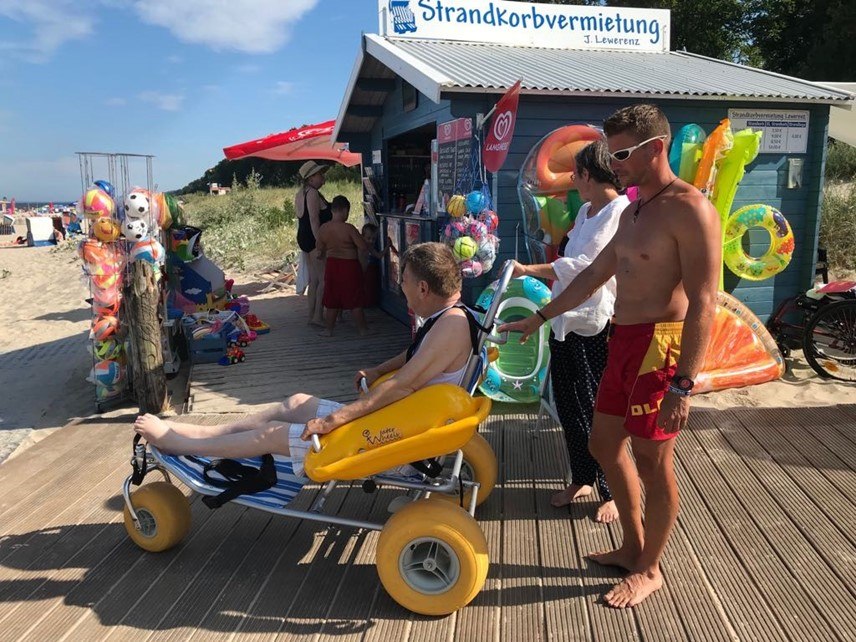 barrierefreier Strandzugang // &copy; Kurverwaltung Ostseebad &Uuml;ckeritz