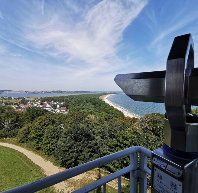 Rangerf&uuml;hrung im Biosph&auml;renreservat S&uuml;dost-R&uuml;gen - Blick vom Lotsenturm Thiessow, &copy; Biosph&auml;renreservat S&uuml;dost-R&uuml;gen