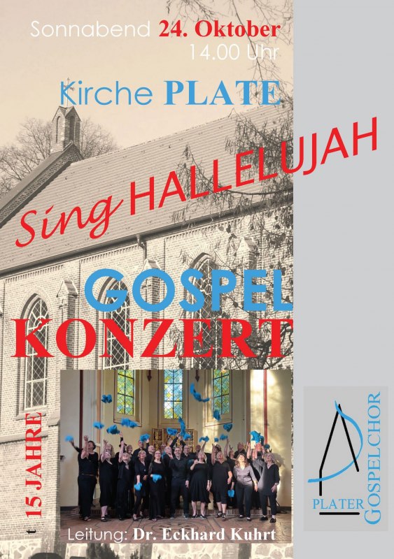 Concertaffiche // &copy; Plater Gospelchor