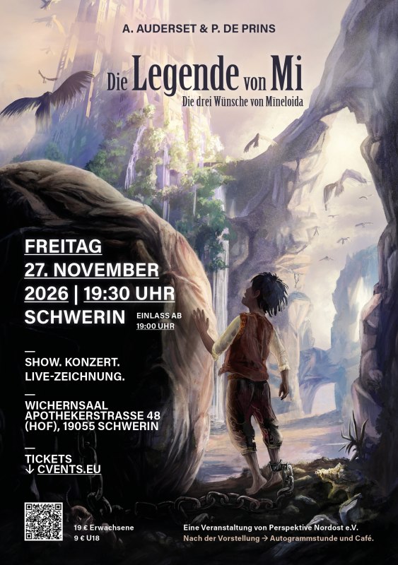 Einladung.Reservierung unter https://www.cvents.eu/de/die-legende-von-mi-ein-konzert-show-abend-der-besonderen-art-schwerin-27112026/ // © Atelier Auderset Einladung.Reservierung unter https://www.cvents.eu/de/die-legende-von-mi-ein-konzert-show-abend-der-besonderen-art-schwerin-27112026/ // © Atelier Auderset