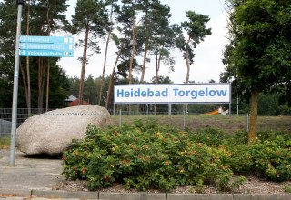 Eingangsbereich zum Heidebad, © Sabrina Wittkopf-Schade