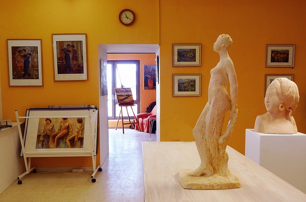 Galerie und Atelier liegen nebeneinander, &copy; Christine Radecke