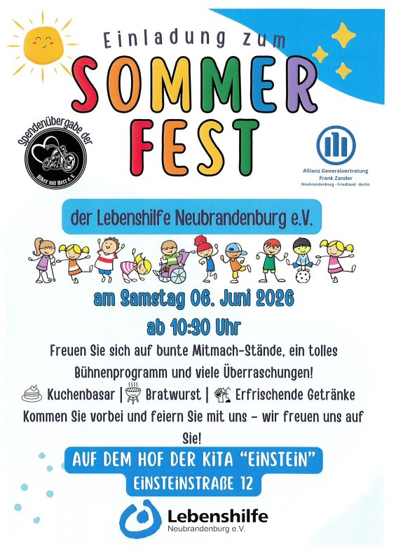 Sommerfest LH 2026 // &copy; Lebenshilfe Neubrandenburg e.V.