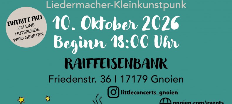 Kutterscholle mit Speckstippe Konzert in Gnoien // © Warbelstadt Gnoien Kutterscholle mit Speckstippe Konzert in Gnoien // © Warbelstadt Gnoien