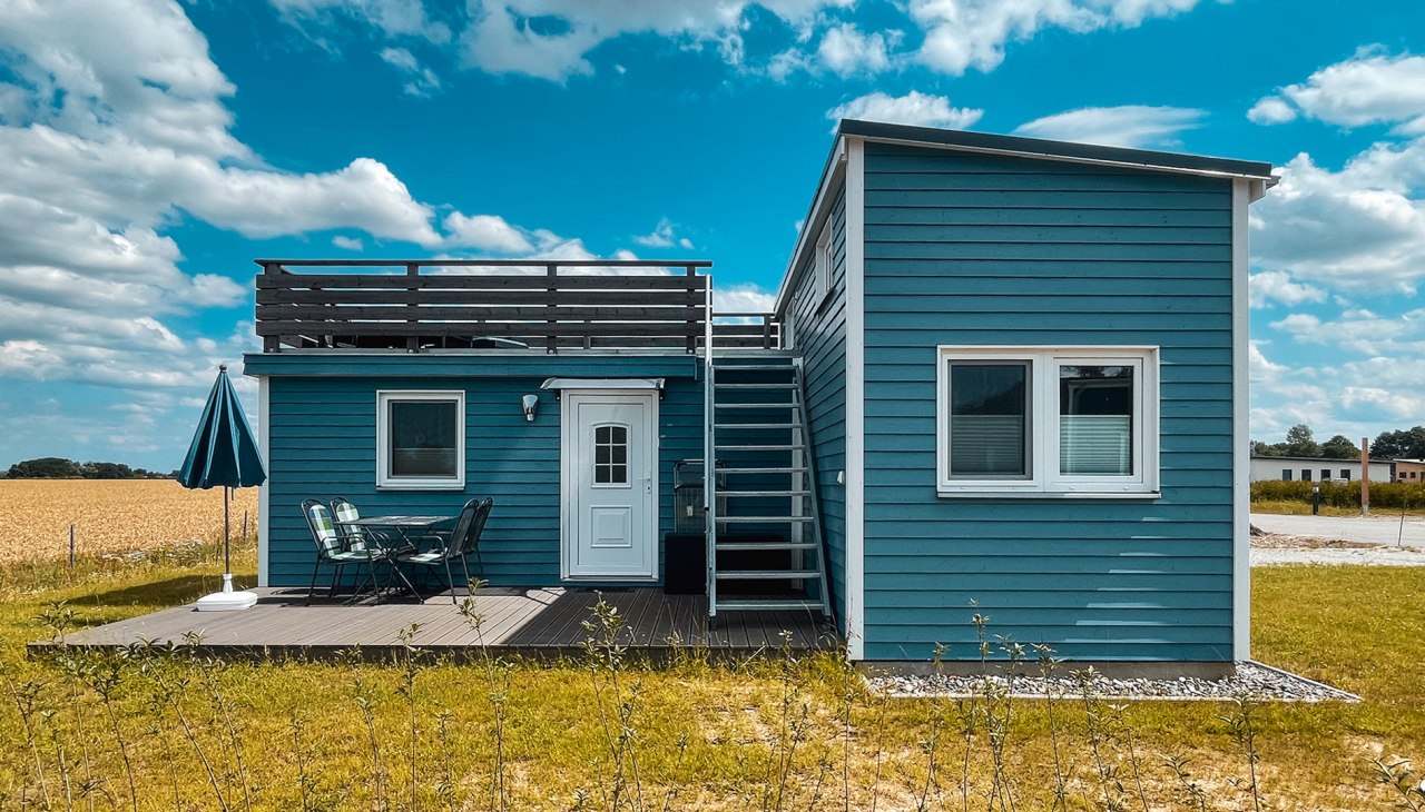 Tiny House auf dem Campingplatz des Prima Camping Resort Boddenblick., © Prima Camping Resort Boddenblick Tiny House auf dem Campingplatz des Prima Camping Resort Boddenblick., © Prima Camping Resort Boddenblick