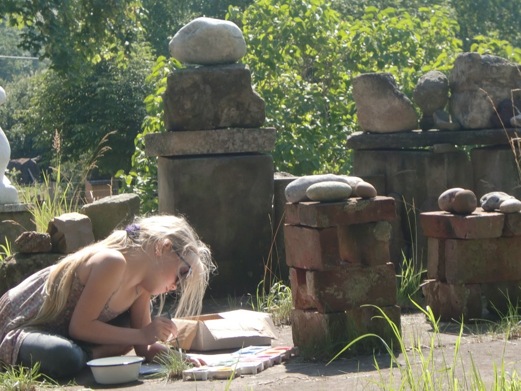 Pauze op het Steinplatz // &copy; Ke Baarmann