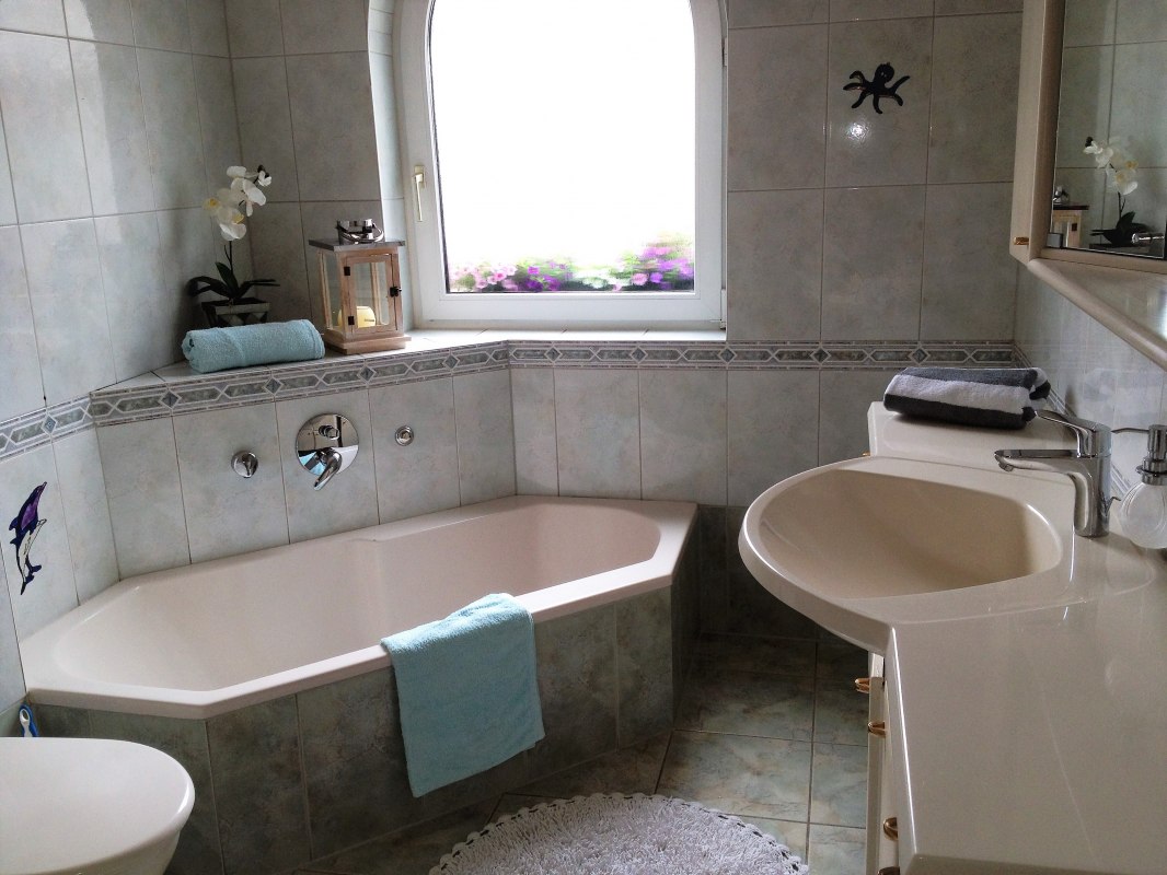 Badkamer // &copy; Ferienhaus Goodknecht
