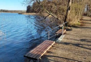 Kneippsche - Wassertretanlage direkt im Krakower See, © Touristinformation