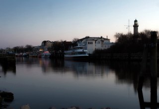 Blick von der Mittelmole // &copy; Geschichtswerkstatt Rostock e.V., Andreas G&uuml;nther