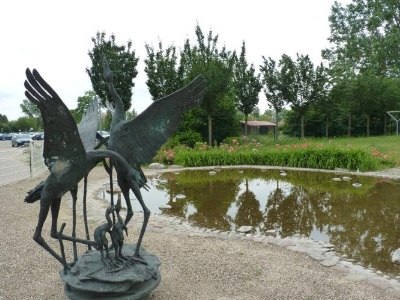 Kranich Rosengarten, © Waren (Müritz)-Information