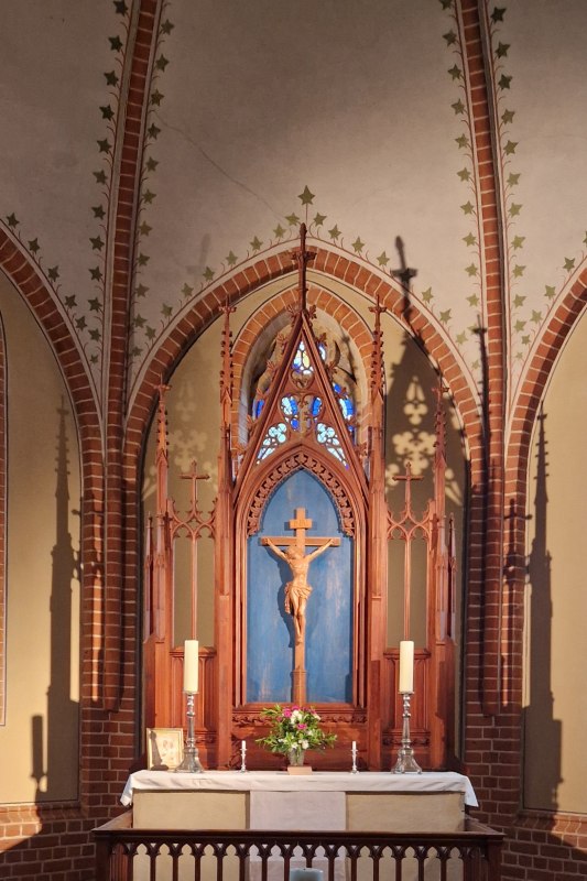 Kerk van Lüssow, altaar // © Schünemann Kerk van Lüssow, altaar // © Schünemann