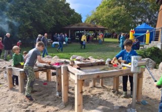 Wasserspielplatz am Karower Meiler // © Evelin Kartheuser Wasserspielplatz am Karower Meiler // © Evelin Kartheuser