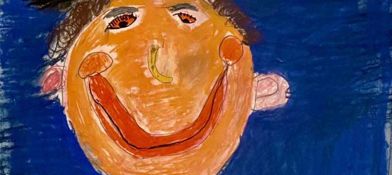 Pastellzeichnung, Emil 7 Jahre // &copy; Ute Laux
