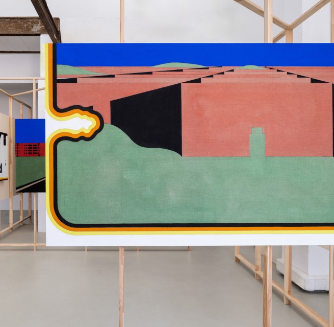 &copy; Paul Goesch & Matthias Noggler, Installation view, Kunstverein f&uuml;r Mecklenburg und Vorpommern in Schwerin, 2026. Courtesy: Matthias Noggler, Galerie Emanuel Layr, Vienna, Drei, Cologne & Akademie der K&uuml;nste, Berlin, Paul-Goesch-Archiv, Berlinische Galer