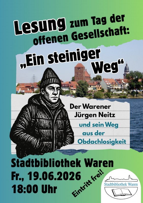 Kommen Sie vorbei! // &copy; Stadtbibliothek Waren (M&uuml;ritz)