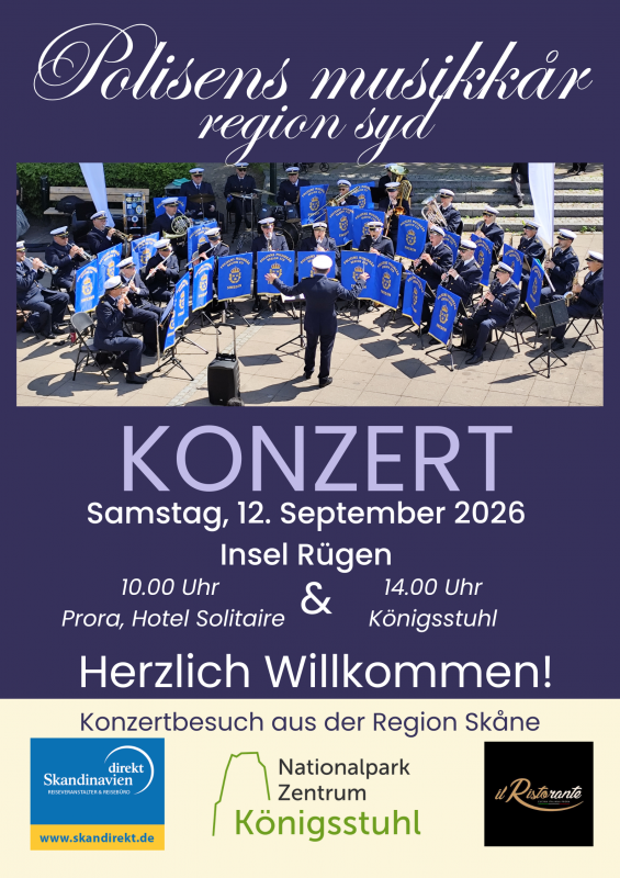 Plakat des Konzerts Polisens musikkår Region Syd // © Polisens musikkår Region Syd Plakat des Konzerts Polisens musikkår Region Syd // © Polisens musikkår Region Syd