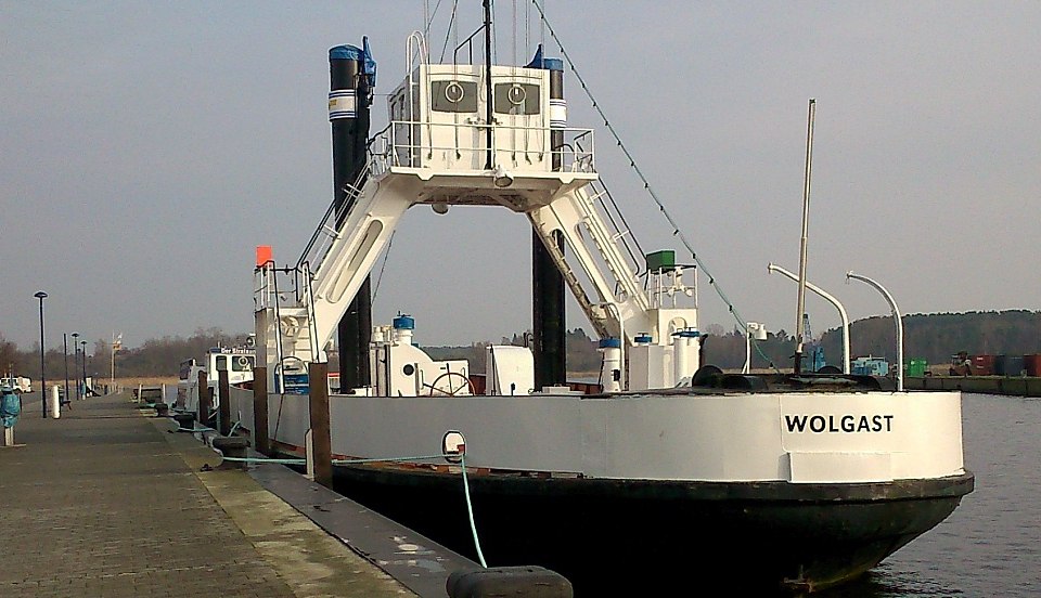 Fährschiff "Stralsund" im Wolgaster Hafen, © Bastian Baltzer