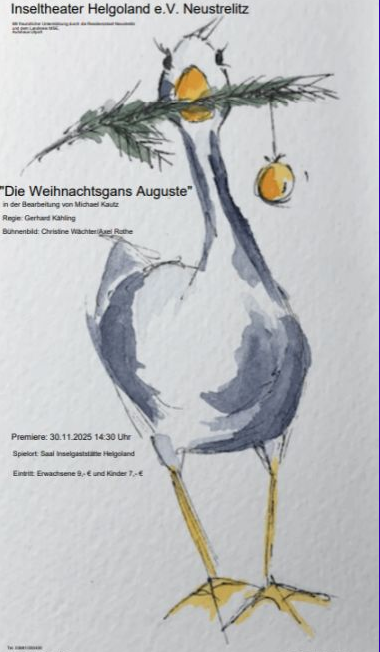 Die Weihnachtsgans Auguste, © Inseltheater Helgoland