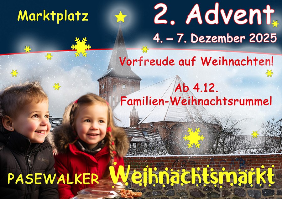 Weihnachtsmarkt Pasewalk, © Stadt Pasewalk Weihnachtsmarkt Pasewalk, © Stadt Pasewalk