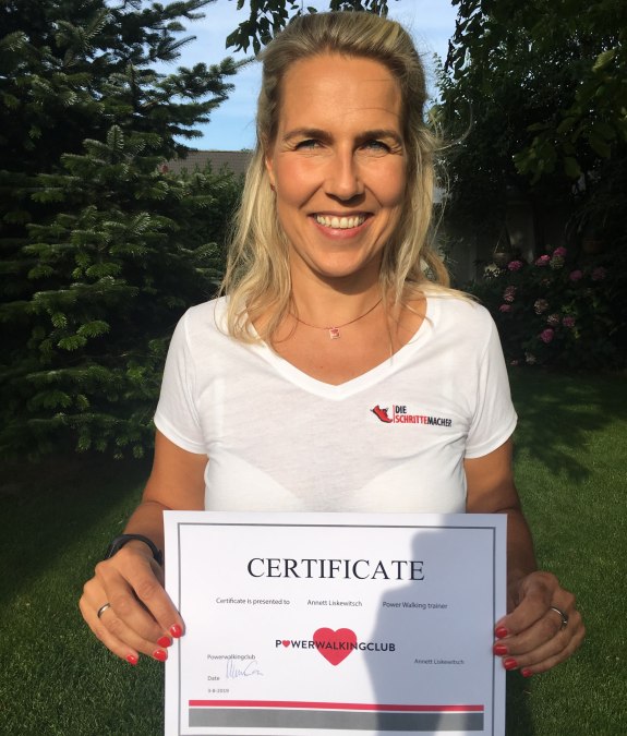 Die Schrittemacher-Power Walking Zertifikat, &copy; Annett Liskewitsch
