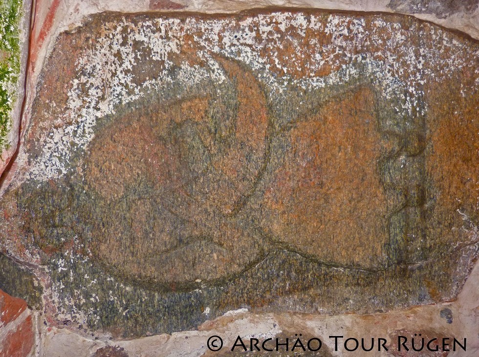 Svantevitstein in der Kirche Altenkirchen, &copy; Arch&auml;o Tour R&uuml;gen